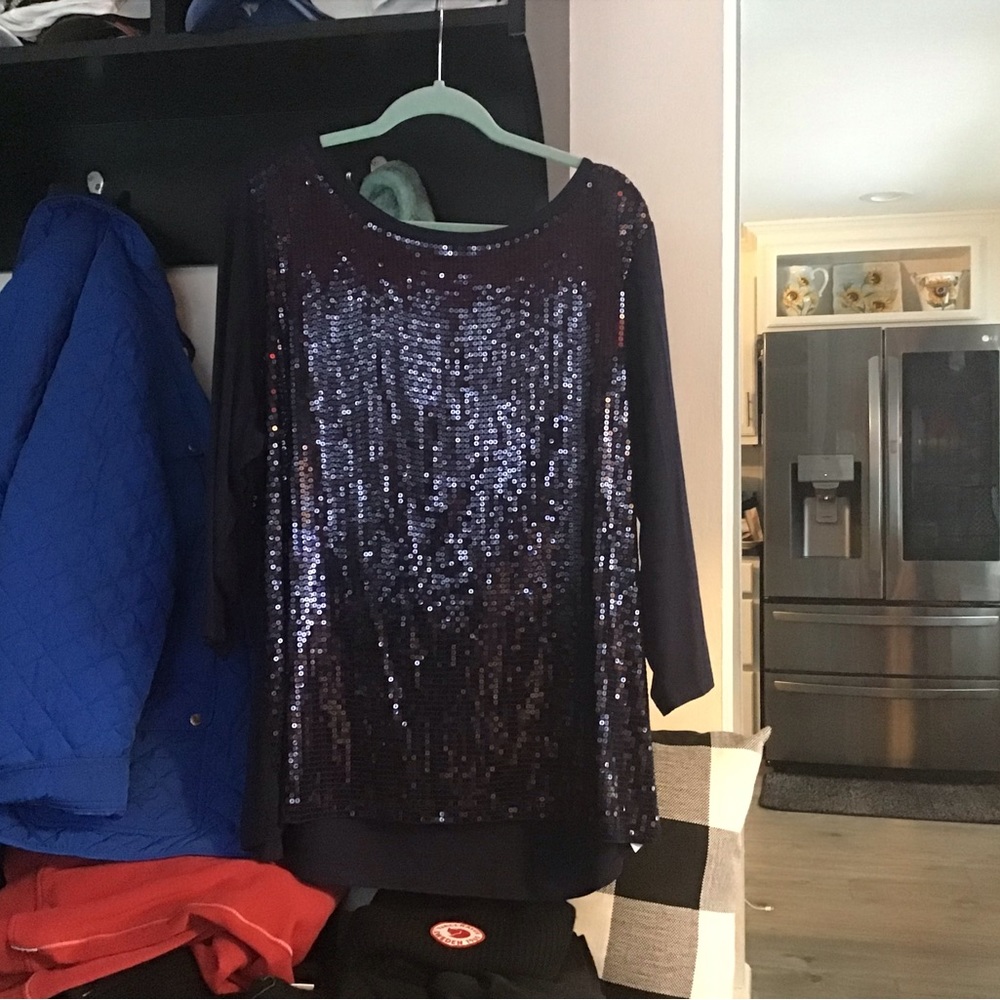 Plus size Joan Rivers evening top